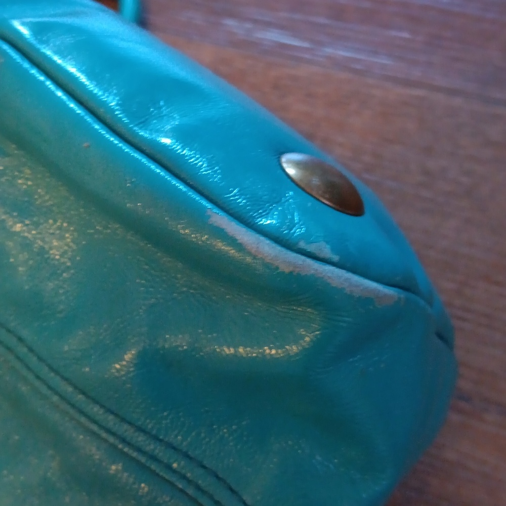 Coach Y2k Luci Dome Legacy Turquoise Satchel - Picture 15 of 16